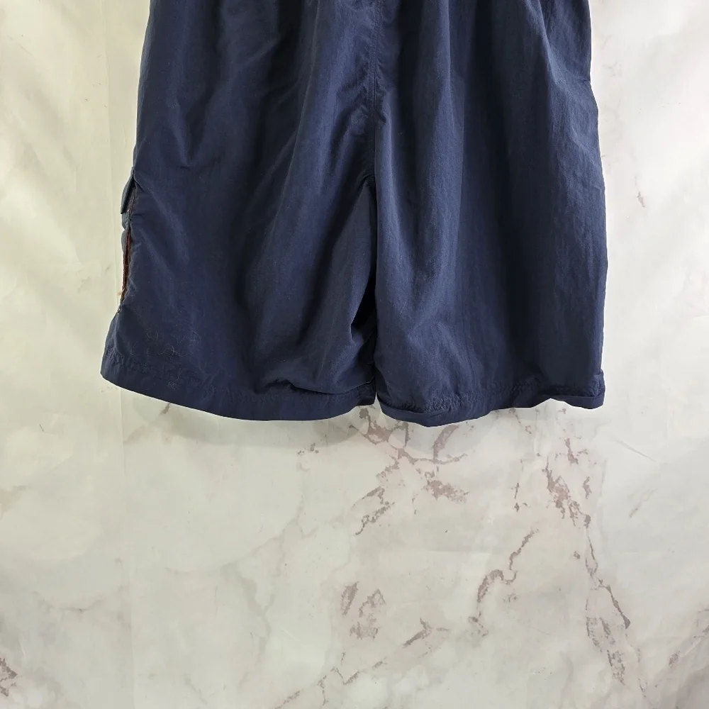 Eddie Bauer Swim Trunks Mens XXXL Blue Orange Board Shorts Mesh Lined 9 Inch